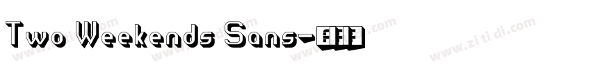 Two Weekends Sans字体转换